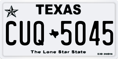 TX license plate CUQ5045