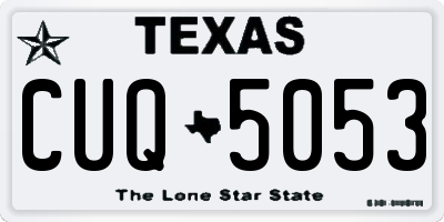 TX license plate CUQ5053