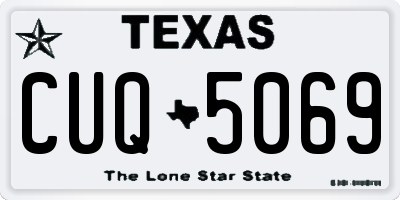 TX license plate CUQ5069