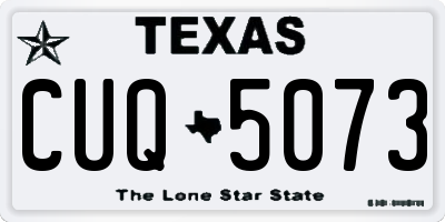 TX license plate CUQ5073