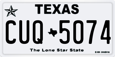 TX license plate CUQ5074