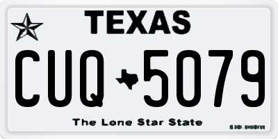 TX license plate CUQ5079