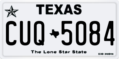 TX license plate CUQ5084