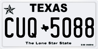 TX license plate CUQ5088
