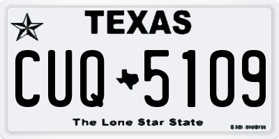TX license plate CUQ5109