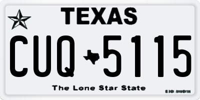 TX license plate CUQ5115