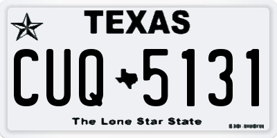 TX license plate CUQ5131