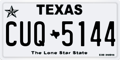 TX license plate CUQ5144