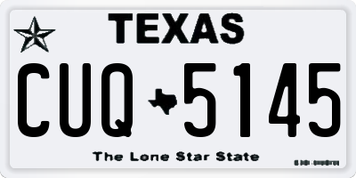 TX license plate CUQ5145