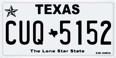 TX license plate CUQ5152