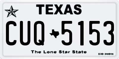 TX license plate CUQ5153