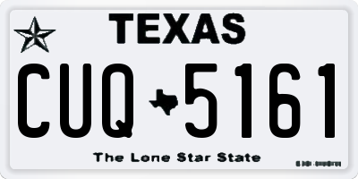TX license plate CUQ5161