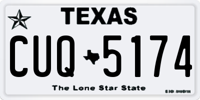 TX license plate CUQ5174