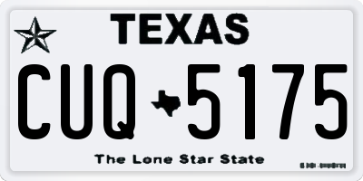 TX license plate CUQ5175