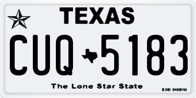 TX license plate CUQ5183