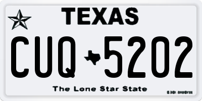 TX license plate CUQ5202