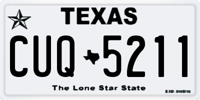 TX license plate CUQ5211