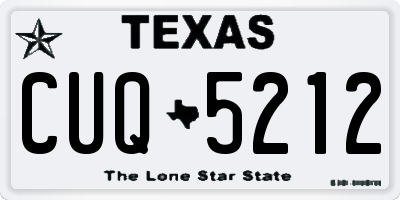 TX license plate CUQ5212