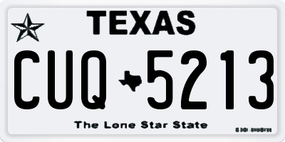 TX license plate CUQ5213