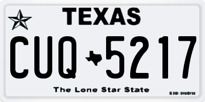 TX license plate CUQ5217