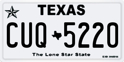 TX license plate CUQ5220