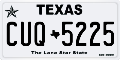 TX license plate CUQ5225