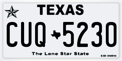 TX license plate CUQ5230