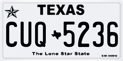 TX license plate CUQ5236