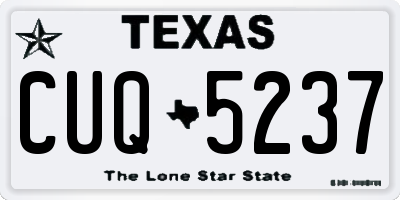 TX license plate CUQ5237