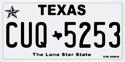 TX license plate CUQ5253