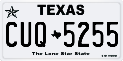 TX license plate CUQ5255