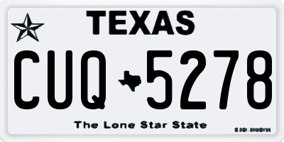 TX license plate CUQ5278