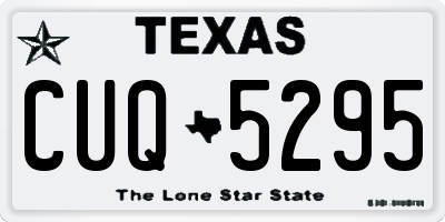 TX license plate CUQ5295