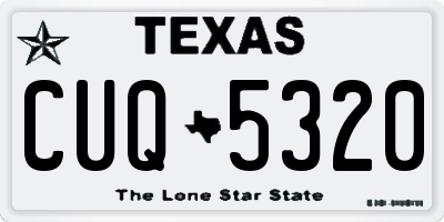 TX license plate CUQ5320