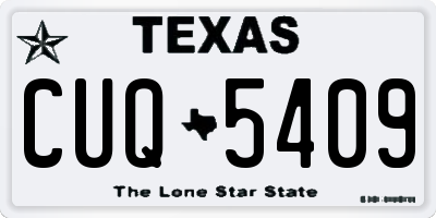 TX license plate CUQ5409