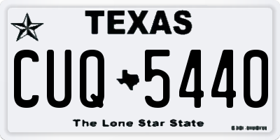 TX license plate CUQ5440