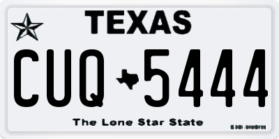 TX license plate CUQ5444