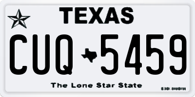TX license plate CUQ5459