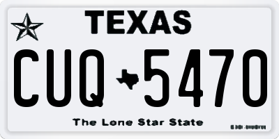 TX license plate CUQ5470