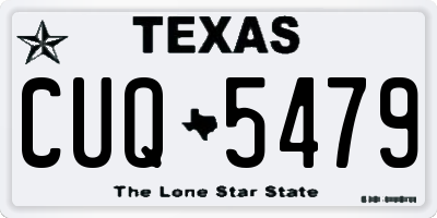TX license plate CUQ5479