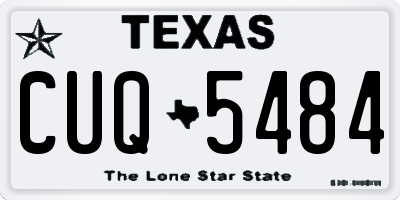 TX license plate CUQ5484