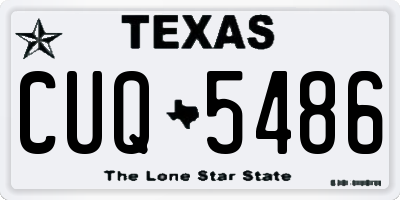 TX license plate CUQ5486