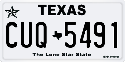 TX license plate CUQ5491