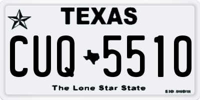 TX license plate CUQ5510