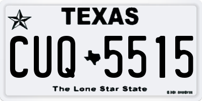TX license plate CUQ5515