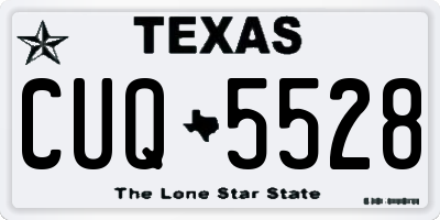 TX license plate CUQ5528