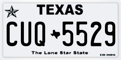 TX license plate CUQ5529