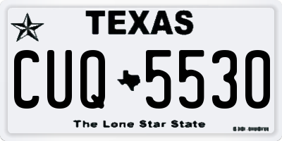 TX license plate CUQ5530