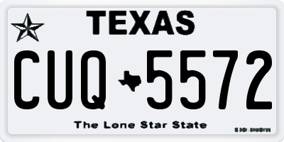 TX license plate CUQ5572