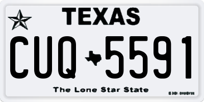 TX license plate CUQ5591